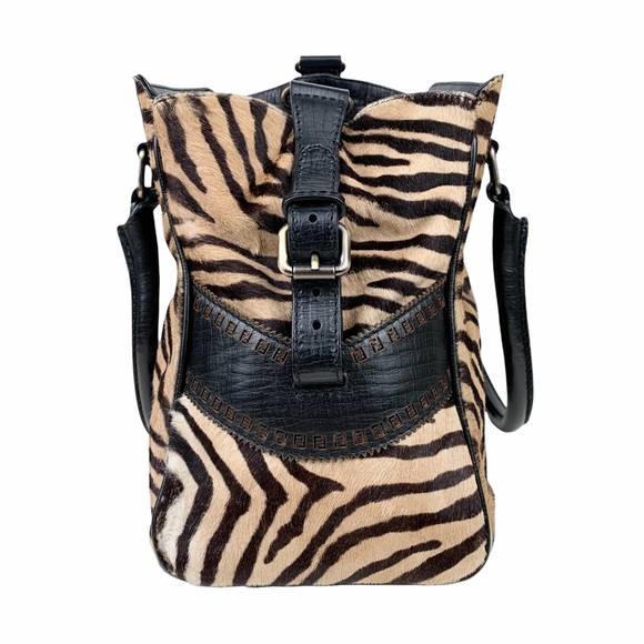 FENDI Zebra-Print Calf Hair Bag Du Jour - Picture 5 of 16